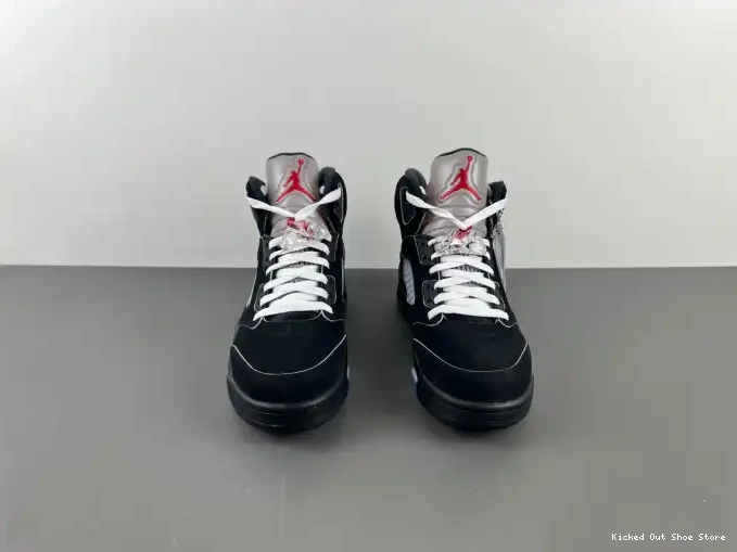 Kick Theory 5 Black Jordan Air Metallic HF3975-001 Reimagined 0605